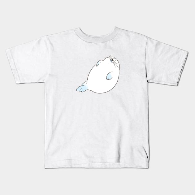 Adorable Seal Pup Sleeping Kids T-Shirt by You Miichi